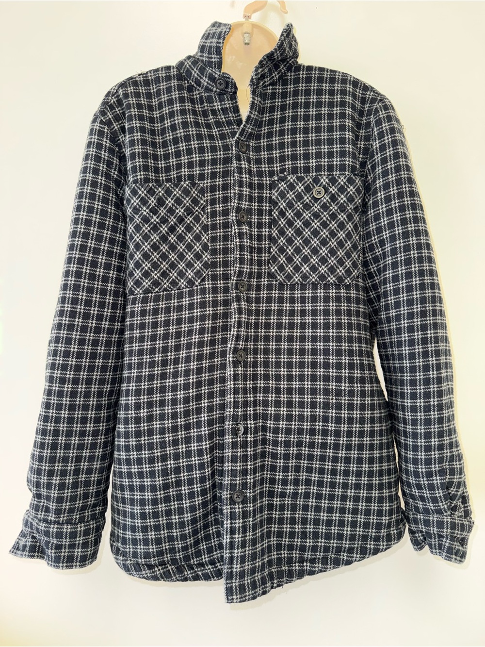 Redmond (Medium) Black & White Plaid Shacket